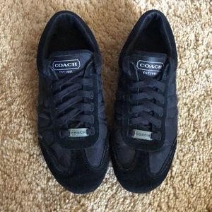 Black COACH tennis shoes